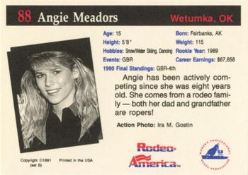 1991 Rodeo America Set B #88 Angie Meadors Back
